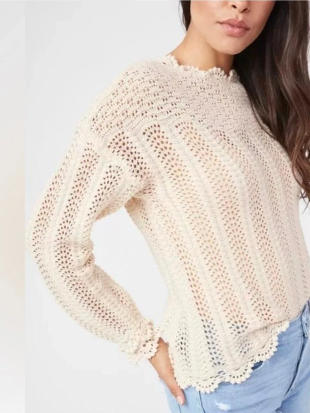 Paige Kuzuyu Sweater - Ecru size Medium
